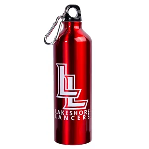 24 oz. TAG-A-LONG Aluminum Water Bottles w/ 1 Color Imprint