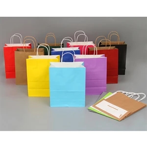 Recycled Custom Logry Gift Shopping Kraft Paper Hand Bag