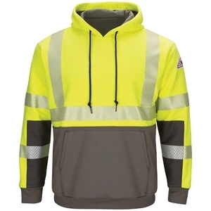Bulwark® Men's Hi-Visibility Color Block Fleece Sweatshirt