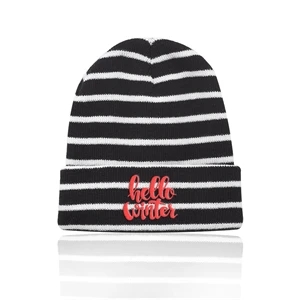 Caribou Striped Knitted Beanies