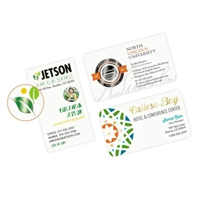 Full Color Business Cards + Standard Raised Foil (1 Sided)