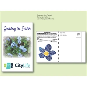 Forget-Me-Not Seed Packet - Postcard Mailer Size 4" x 6.5"