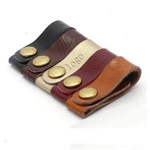 Leather Cable Straps Cord Organizer