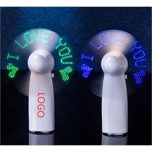 Pre-Programmed Mini Fans with LED Words