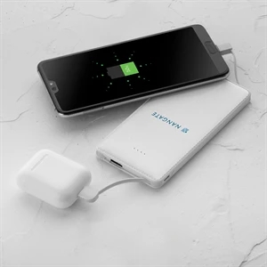 Slim Textured Built-in Cable Power Bank