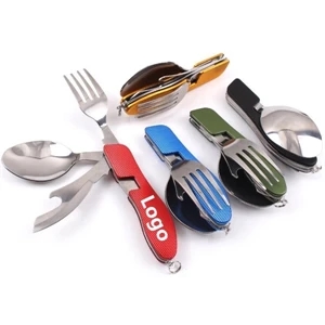 Stainless Steel Foldable Fork Spoon Knife