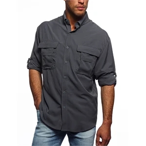 Men's Long Sleeve button up with UPF40