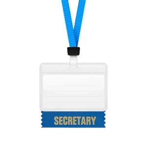 4"L x 1.625"W Secretary Badge Ribbon