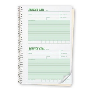 Service Call Books, Carbonless