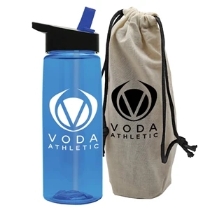 26 oz. Flair Bottle in a Cotton Tote