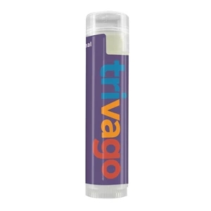 Custom Logo Custom SPF 15 Lip Balm in Clear Tube & White Label