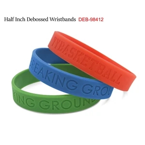 Custom Half Inch Wristbands