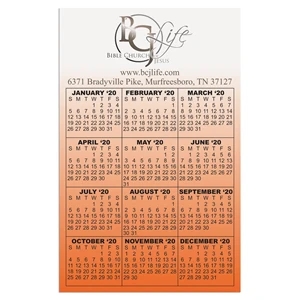 Calendar Card with Repositionable Strip 3 1/2" x 5 1/2"