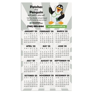 Calendar Card with Repositionable Strip 2 7/8" x 5