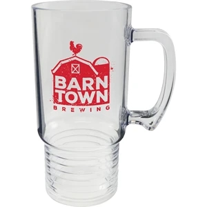 18 oz. Clear Plastic Ringed Mug w/Handle