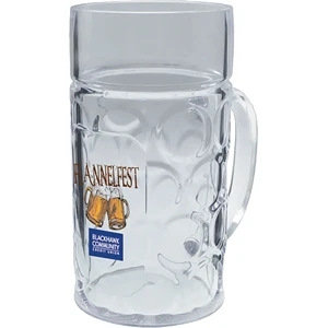 8 oz. Clear Plastic German Mug w/Handle