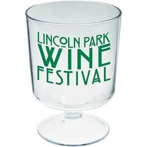 5 oz. Plastic Short Stem Wine Sampler Glass