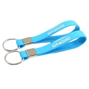 Silicone Wristband with Keyring