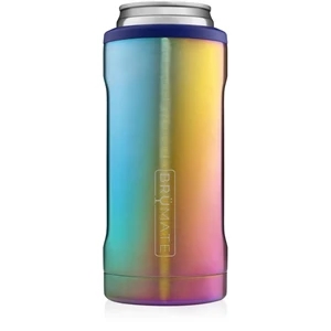 BruMate Hopsulator Rainbow Titanium 12 oz Slim Can