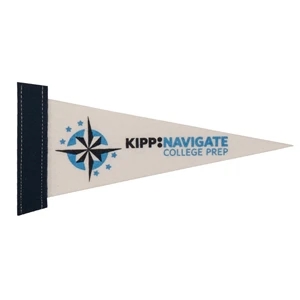 4" x 10" White Felt Pennant