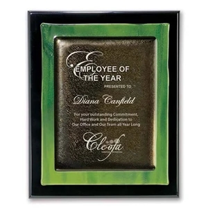 Metallic Fusion Plaque - Black/Green