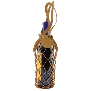 Teso™ 1-Bottle Carrier With Tag Wood Grain Finish