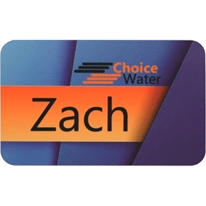 Sublimatable UVSub Aluminum Name Badge with Radius Corners