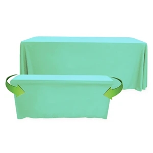 8' to 6' Convertible Throw PolyPoplin™ Table Cover (BLANK)