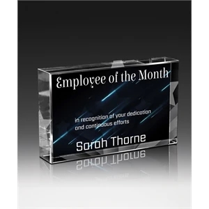 Rectangular Acrylic Award with Custom Imprint