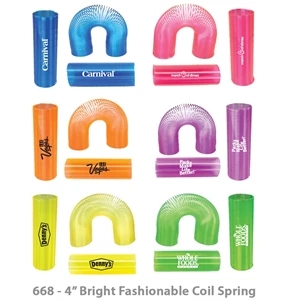 Popular Translucent Colored Fun Coil Toy Springs