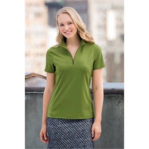 Women's Vansport Micro-Waffle Mesh Polo