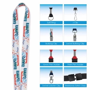 3/4" Fine-Print Lanyard
