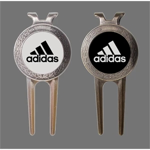 Money Clip Golf Divot Tool with Removable Ball Marker