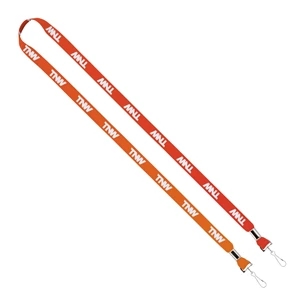 Custom Logo Import Rush 1/2" Dye-Sublimated 2-Ended Lanyard with Crimps