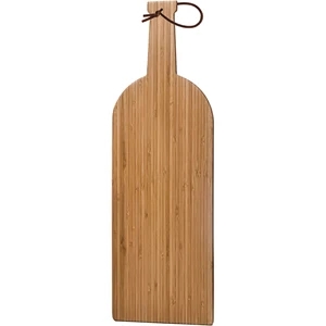Bamboo Cutting Board, Wine Bottle Shape, Large