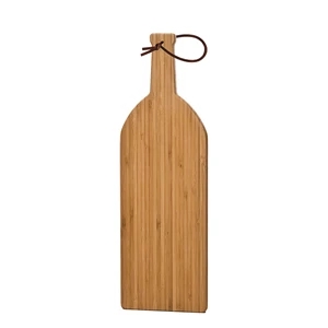 Bamboo Cutting Board, Wine Bottle Shape, Medium