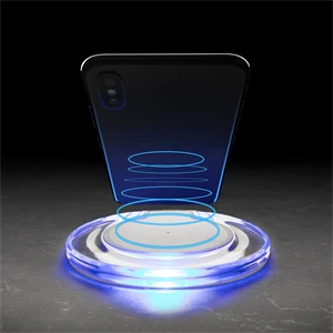 15W Ultra-slim UFO Shape Crystal Wireless Charging Pad
