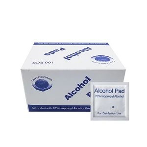 Individual Wrapped 70% Alcohol Disinfectant Cotton Slices