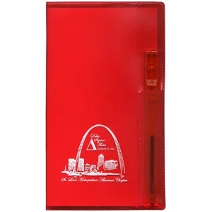 Translucent Vinyl Cover Monthly Planner with Matching Pen