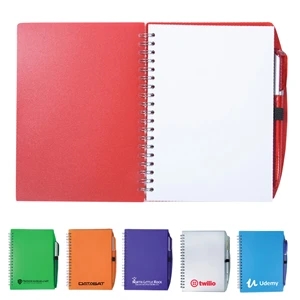 Color-Pro Spiral Unlined Notebook with Pen