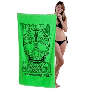 Premium Velour, 30 x 60, Classic, Color Beach Towel