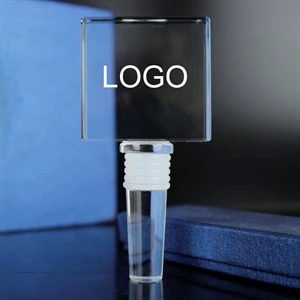 3D Crystal Wine Bottle Stopper - Rectangle