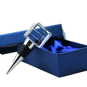 3d Laser Engraved Square Wine Stopper