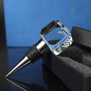 Crystal Square Wine Stopper