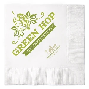 White 2-Ply Beverage Napkin