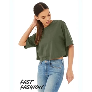 BELLA + CANVAS Women's Jersey Crop Tee