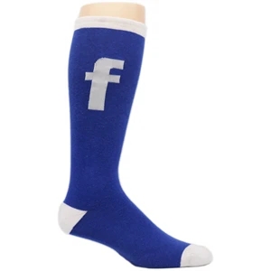 Custom Woven Organic Cotton Knee High Socks