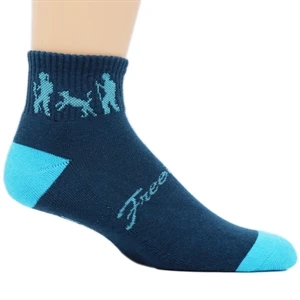 Custom Woven Organic Cotton Quarter Cuff Socks