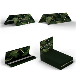 Hemp Rolling Papers 1 1/4" with Full Custom Booklets