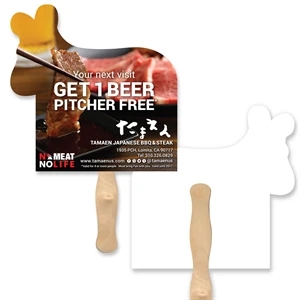 Donkey Shape Full Color 1 Sided Hand Fan